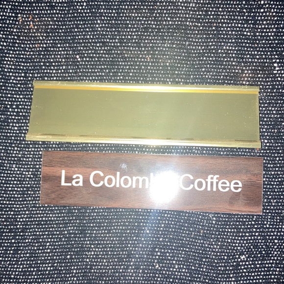 LA COLOMBE COFFEE Nameplate | VERY Rare | Philadelphia, PA Coffee Scene - Picture 3 of 9